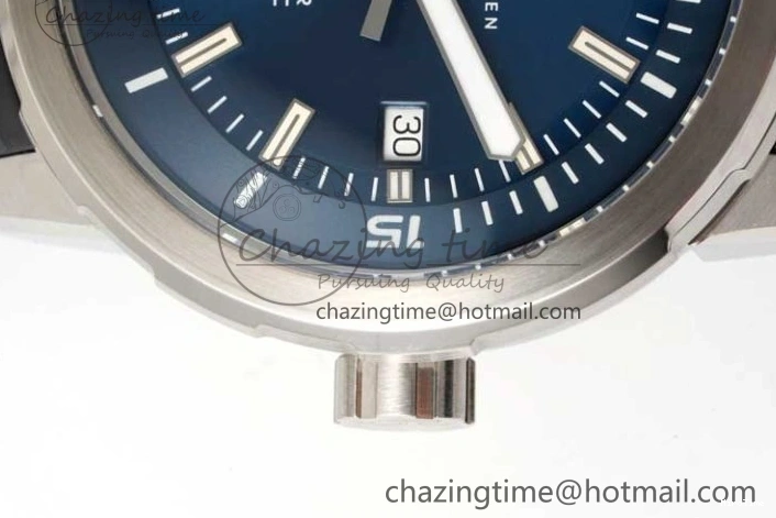 MIROTIME 0403 Aquatimer SS IW3290 RSF 1:1 Best Edition Blue Dial on Black Rubber Strap A Fashionable 7074